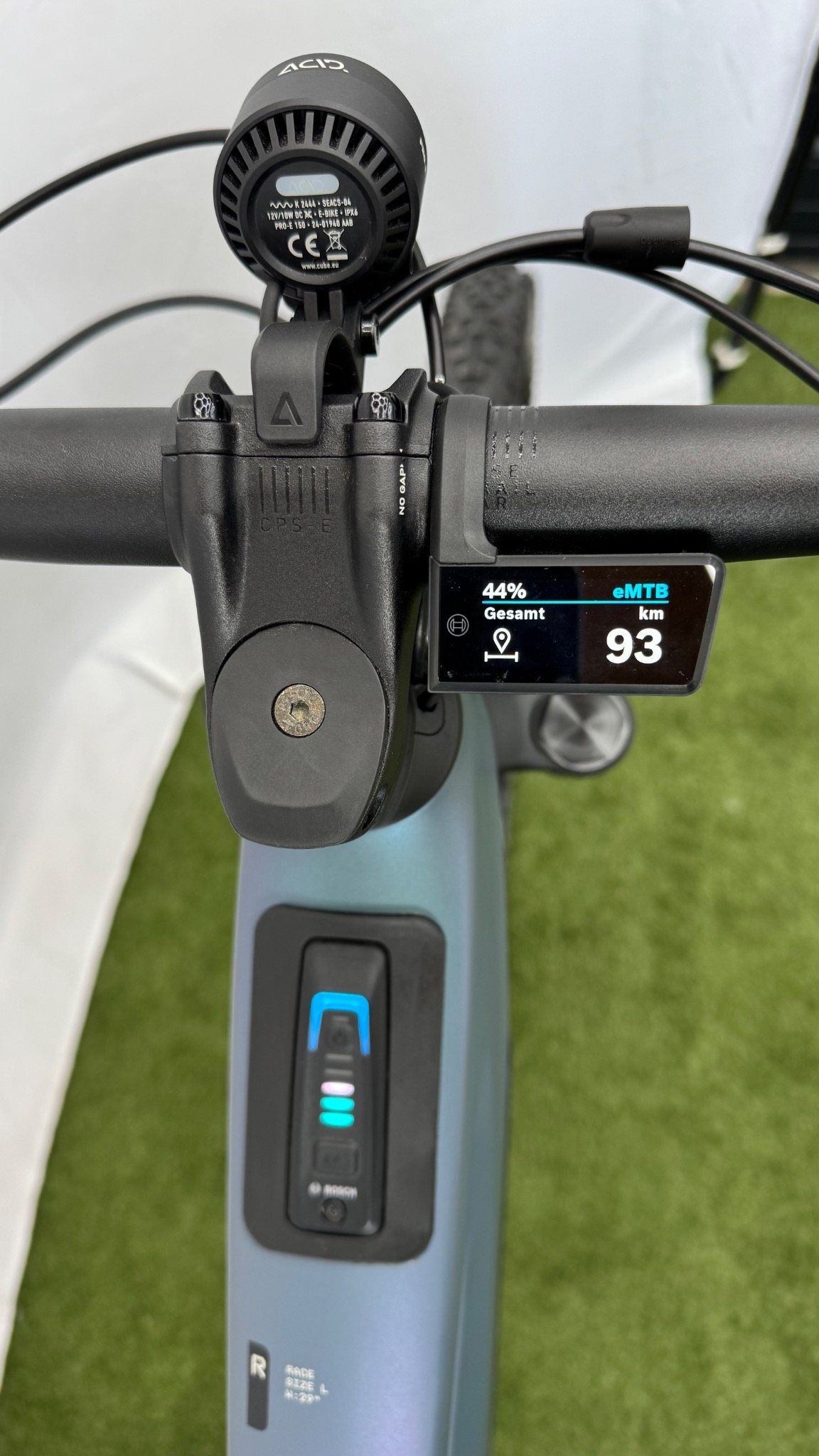 E-Bike Display mit nur 93 Kilometern Laufleistung